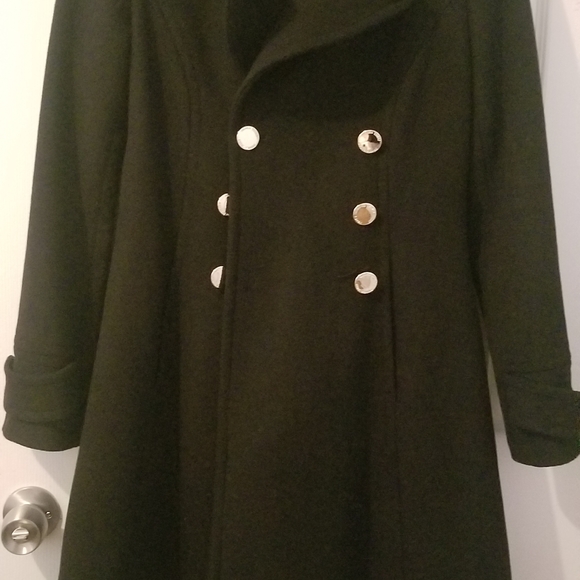3/4 length black coat - Picture 1 of 4